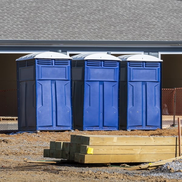 is there a specific order in which to place multiple portable toilets in Haivana Nakya Arizona